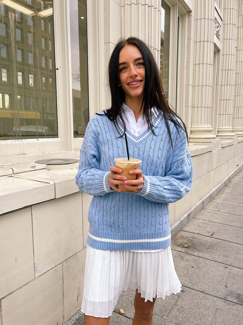 All Eyes On You Sweater// Chambray